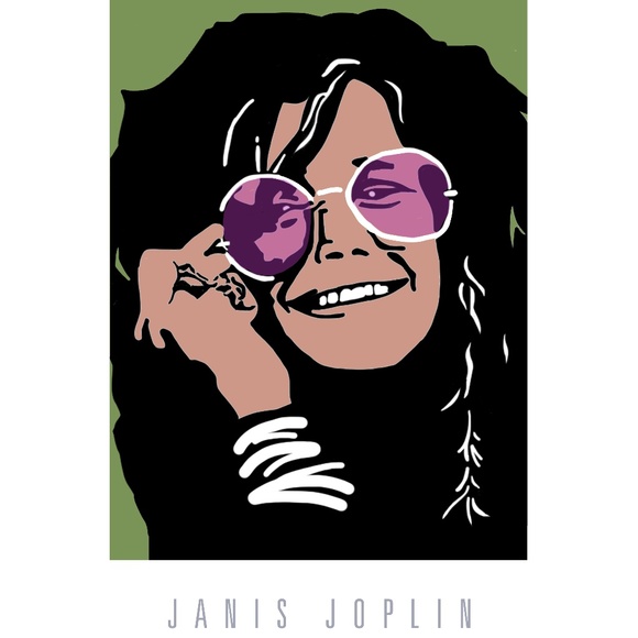 Music Icon Graphic Print Janis Joplin✨NWOT✨ - Picture 1 of 3